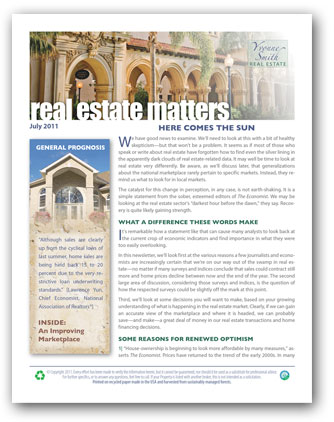 Right Side Marketing real estate report